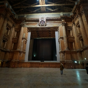 The stage of the Farnese Theatre