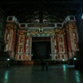 Video mapping film on stage at the Teatro Farnese