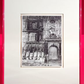 Photograph of the Farnese Theatre after 1944