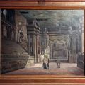 Oil painting of the interior of the Farnese Theatre, before 1867