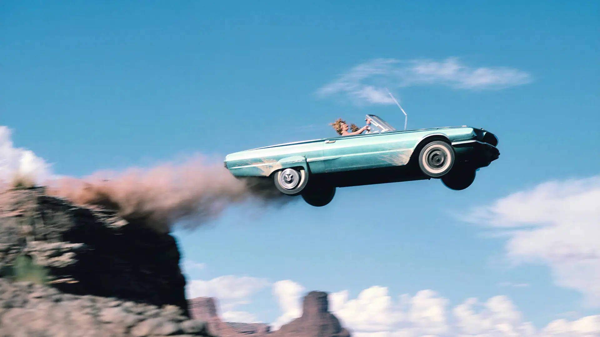 '66 T-Bird nella scena finale di Thelma & Louise