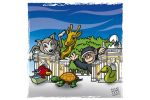 Il Bioparco di Roma. Disegno a colori per rubrica Gazzetta dei Piccoli della Gazzetta di Parma