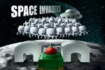 Illustrazione digitale videogioco Space Invaders