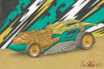 Hot Wheels Draggin Tail drawing by Oscar Salerni