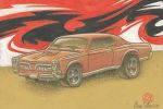 Hot Wheels Pontiac GTO 1967 drawing by  Oscar Salerni