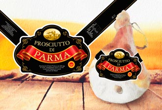 Fascetta Prosciutto di Parma "Etichetta Nera" intero con osso